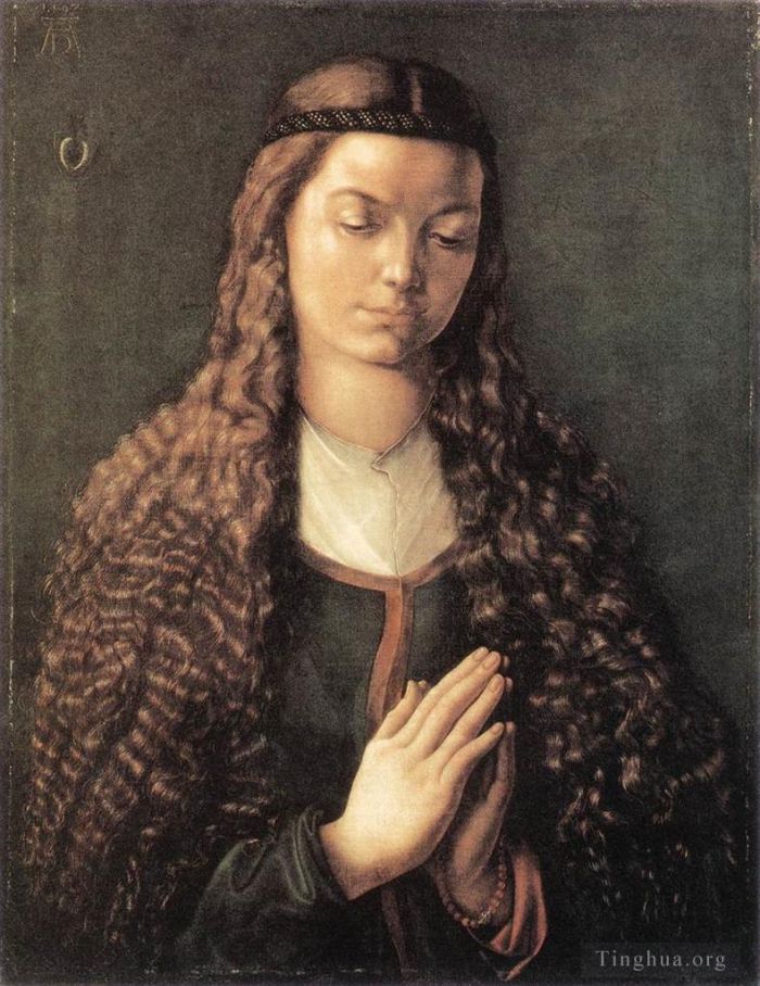 Albrecht Dürer Peinture à l'huile - Portrait d'un jeune Furleger aux cheveux dénoués