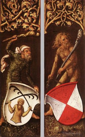 Albrecht Dürer œuvres - Hommes sylvestres avec boucliers héraldiques