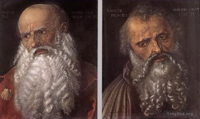 Albrecht Dürer Peinture à l'huile - Les apôtres Philippe et Jacques