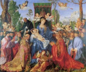 Albrecht Dürer œuvres - La Dame de la fête du Rosaire