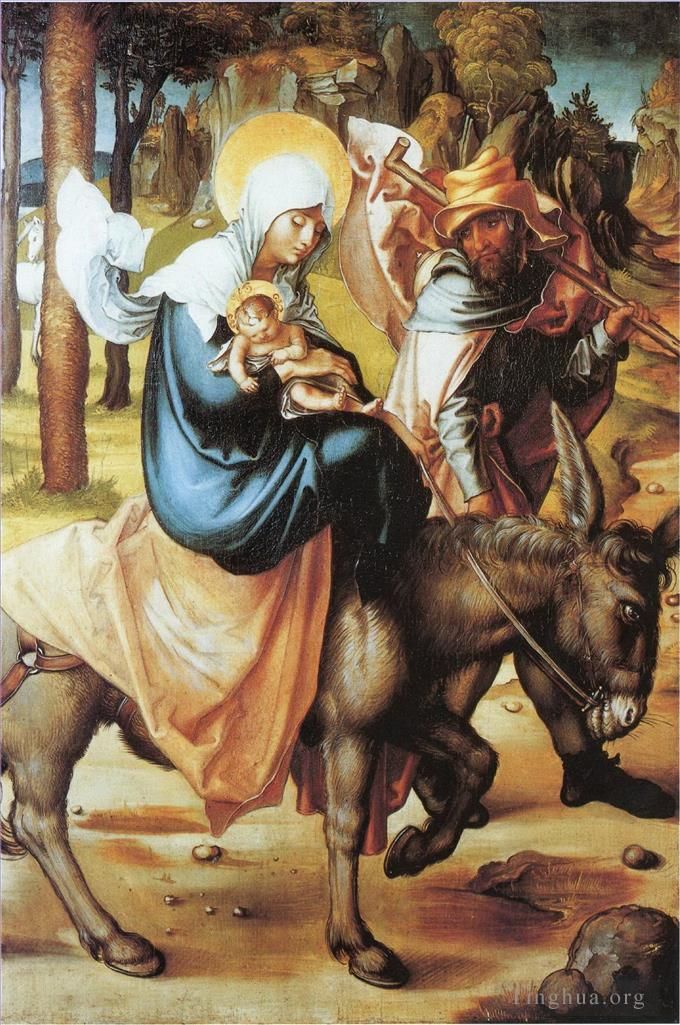 Albrecht Dürer Peinture à l'huile - La fuite vers l’Egypte Softwood