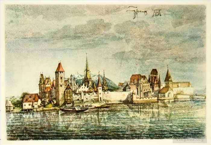 Albrecht Dürer Types de peintures - Innsbruck vu du nord