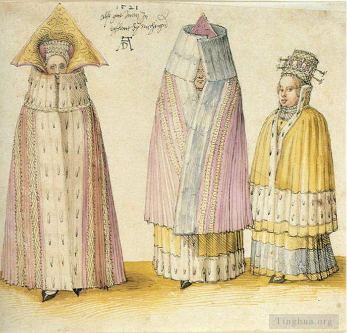 Albrecht Dürer Types de peintures - Trois puissantes dames de Livonie