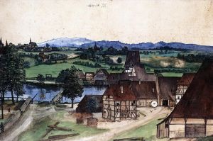 Albrecht Dürer œuvres - Moulin à tréfilage de moulin à eau