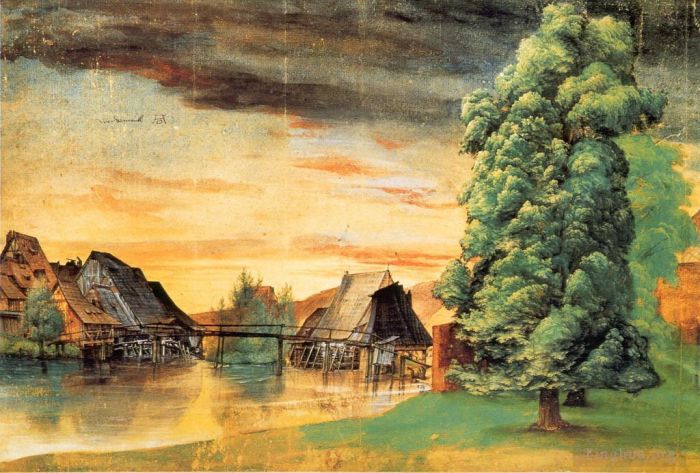 Albrecht Dürer Types de peintures - Les Moulins à Eau sur la Pegnitz