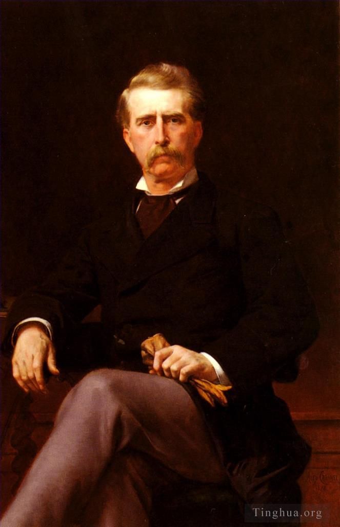 Alexandre Cabanel Peinture à l'huile - Portrait De John William Mackay