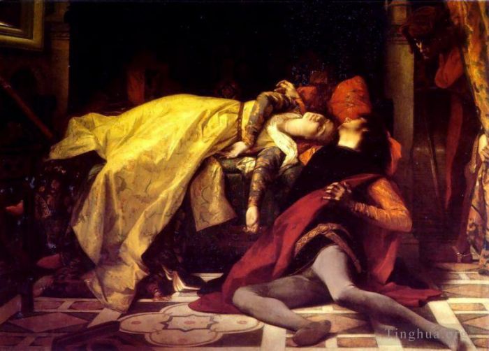 Alexandre Cabanel Peinture à l'huile - La mort de Francesca de Rimini et Paolo Malatesta