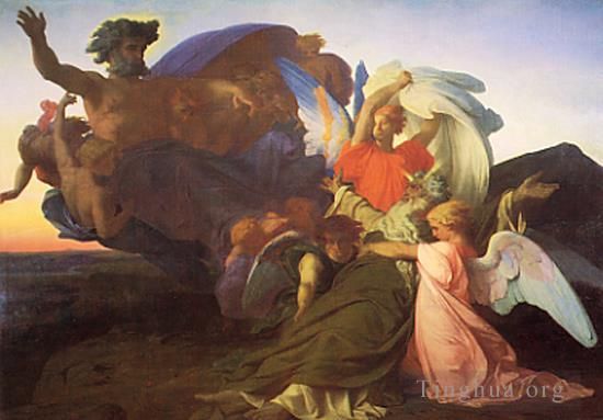Alexandre Cabanel Peinture à l'huile - La mort de Moïse