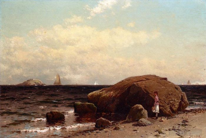 Alfred Thompson Bricher Peinture à l'huile - Face à la mer