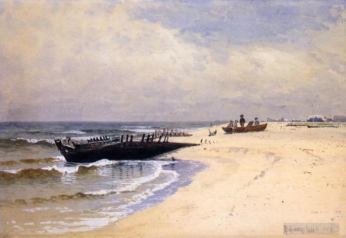 Alfred Thompson Bricher Peinture à l'huile - Marée basse