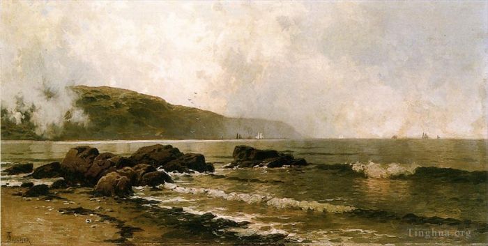 Alfred Thompson Bricher Peinture à l'huile - La côte à Grand Manan
