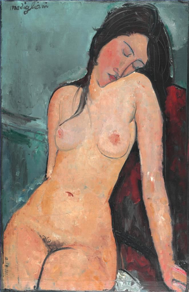 Amedeo Clemente Modigliani Peinture à l'huile - Iris Arbre nu féminin