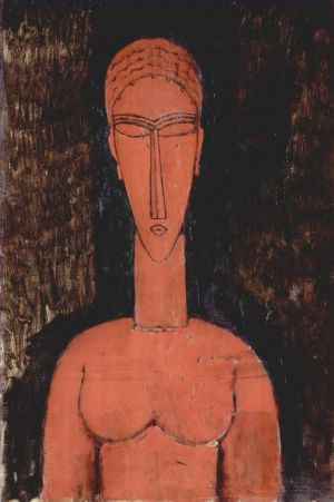 Amedeo Clemente Modigliani œuvres - un buste rouge 1913