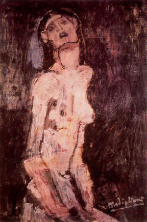 Amedeo Clemente Modigliani œuvres - un nu souffrant