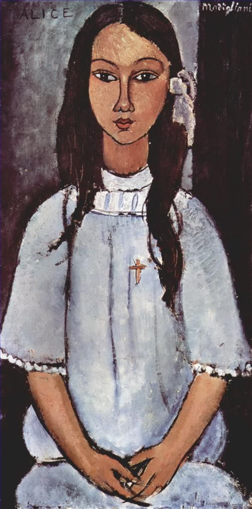 Amedeo Clemente Modigliani Peinture à l'huile - Alice 1915