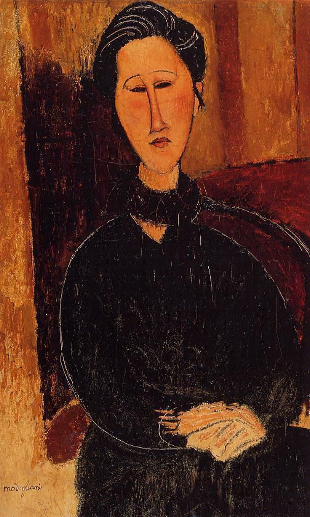 Amedeo Clemente Modigliani Peinture à l'huile - Anna Hanka Zabrovska 1916
