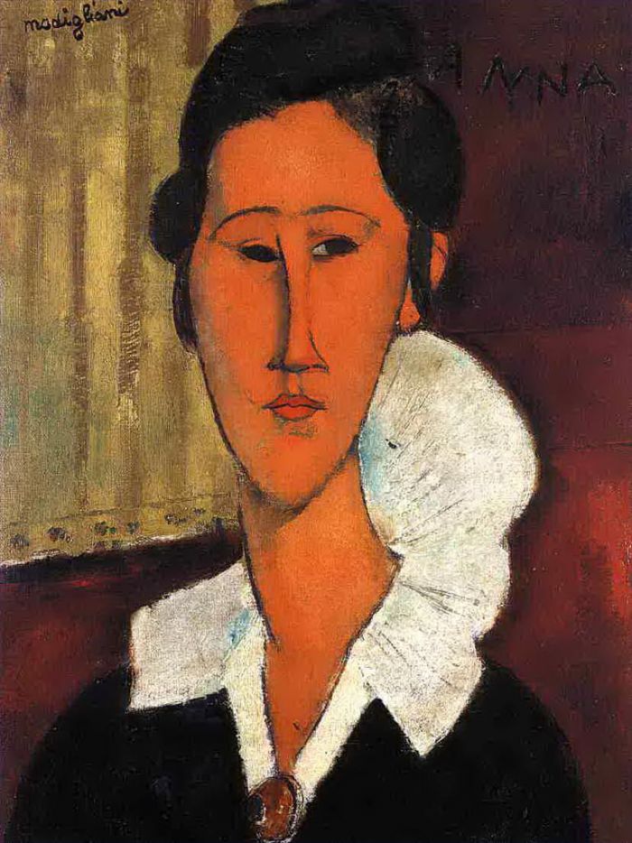 Amedeo Clemente Modigliani Peinture à l'huile - Anna Hanka Zborowska 1917