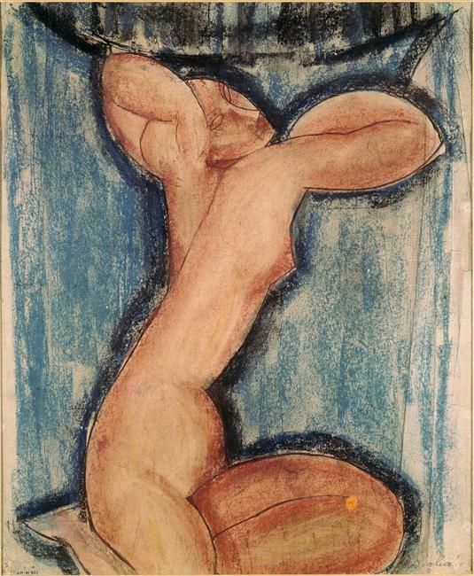 Amedeo Clemente Modigliani Peinture à l'huile - cariatide 1911