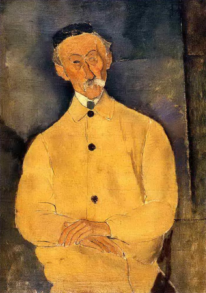 Amedeo Clemente Modigliani Peinture à l'huile - Léopold constant