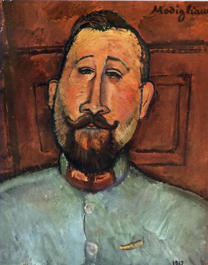 Amedeo Clemente Modigliani Peinture à l'huile - docteur Devaraigne 1917