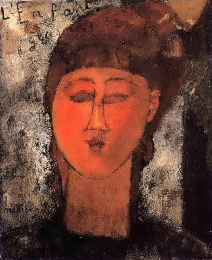 Amedeo Clemente Modigliani Peinture à l'huile - gros enfant 1915