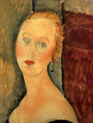 Amedeo Clemente Modigliani œuvres - germaine survage avec boucles d'oreilles 1918