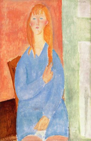 Amedeo Clemente Modigliani œuvres - fille en bleu 1919