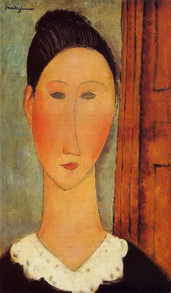 Amedeo Clemente Modigliani Peinture à l'huile - tête de fille