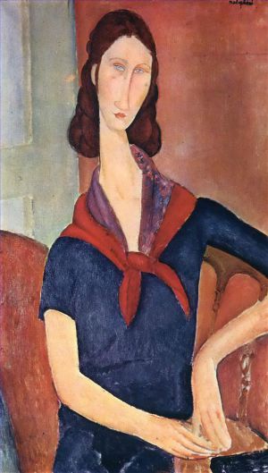 Amedeo Clemente Modigliani œuvres - Jeanne Hébuterne avec un foulard 1919