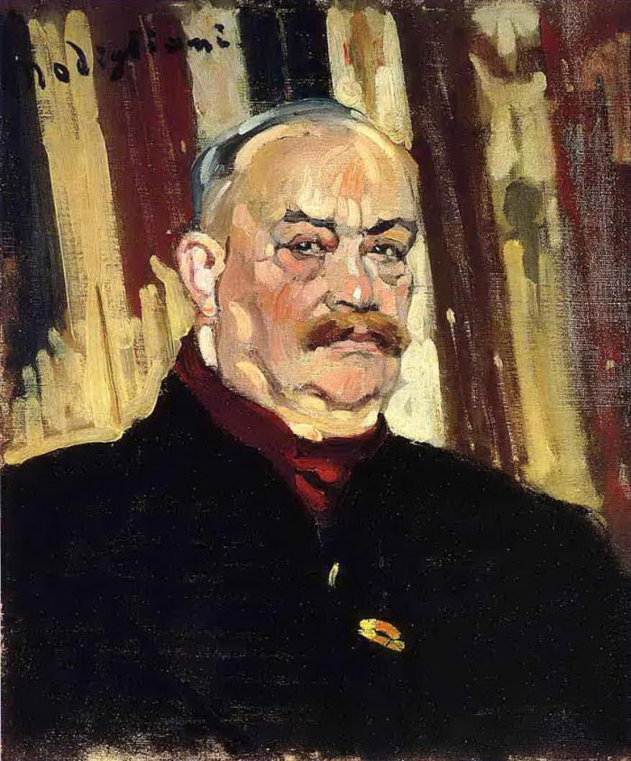 Amedeo Clemente Modigliani Peinture à l'huile - Joseph Levi 1910