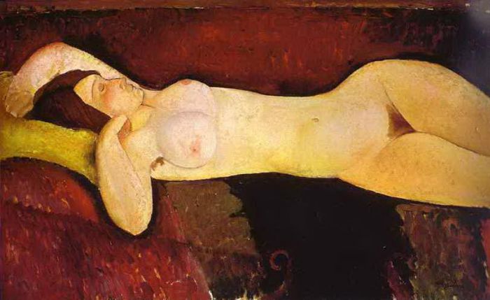 Amedeo Clemente Modigliani Peinture à l'huile - le grand nu le grand nu 1917