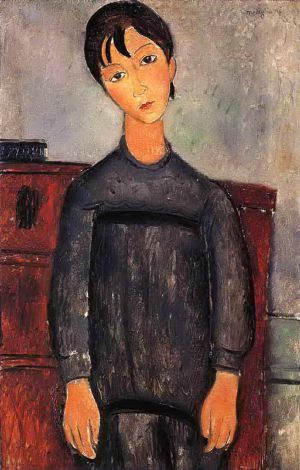 Amedeo Clemente Modigliani œuvres - petite fille en tablier noir 1918