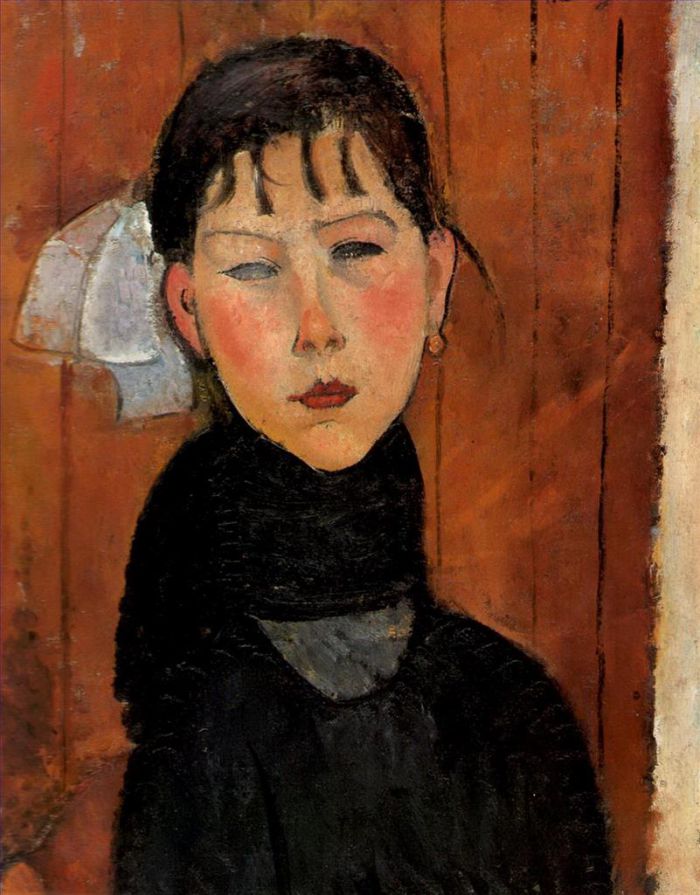 Amedeo Clemente Modigliani Peinture à l'huile - Marie fille du peuple 1918