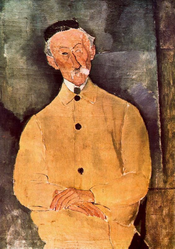 Amedeo Clemente Modigliani Peinture à l'huile - monsieur lepoutre 1916