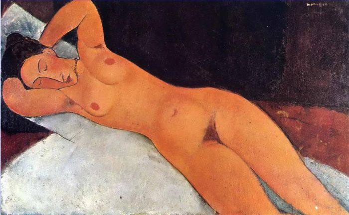 Amedeo Clemente Modigliani Peinture à l'huile - nu 1917