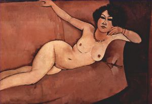 Amedeo Clemente Modigliani œuvres - nu sur le canapé Almaisa 1916