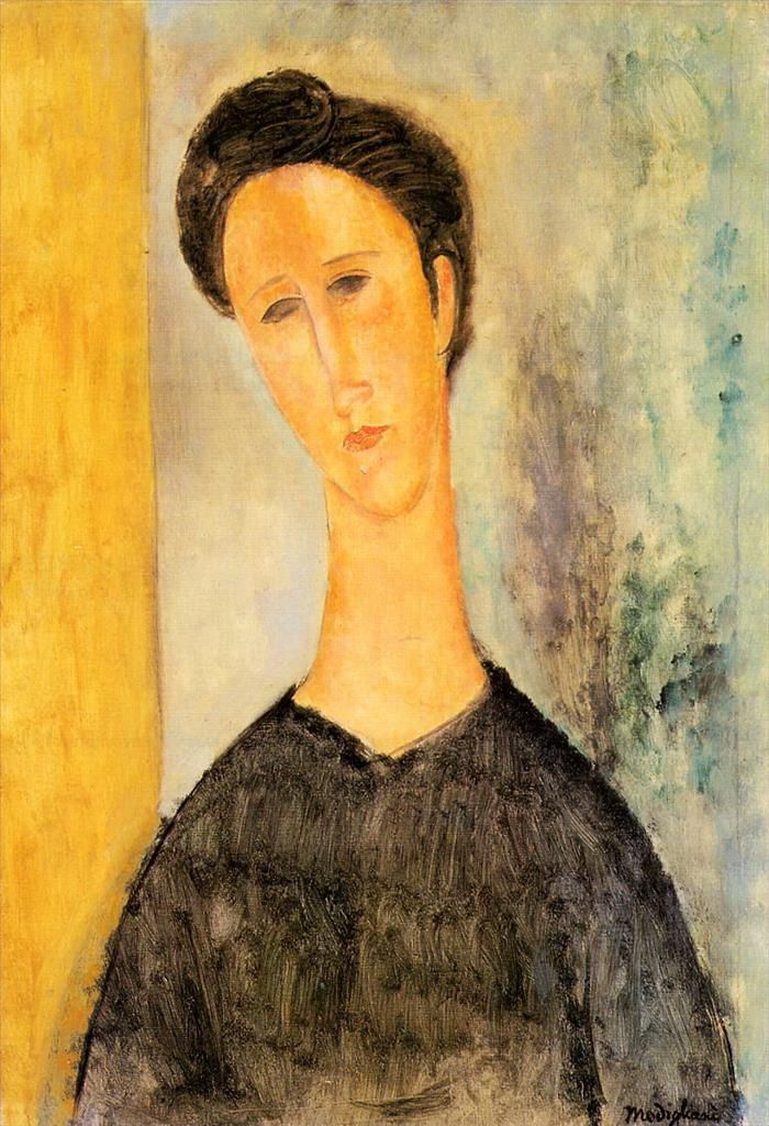 Amedeo Clemente Modigliani Peinture à l'huile - portrait de femme 1