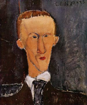 Amedeo Clemente Modigliani œuvres - portrait de Blaise Cendrars 1917