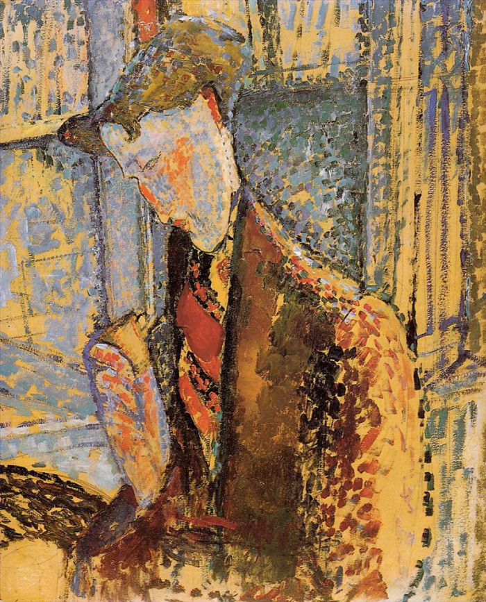 Amedeo Clemente Modigliani Peinture à l'huile - Portrait de Frank Burty Haviland 1914