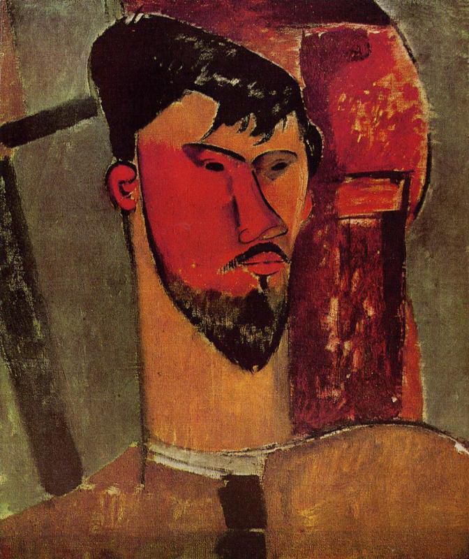 Amedeo Clemente Modigliani Peinture à l'huile - portrait d'Henri Laurens 1915