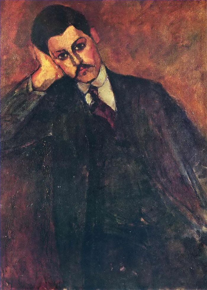 Amedeo Clemente Modigliani Peinture à l'huile - portrait de jean alexandre 1909