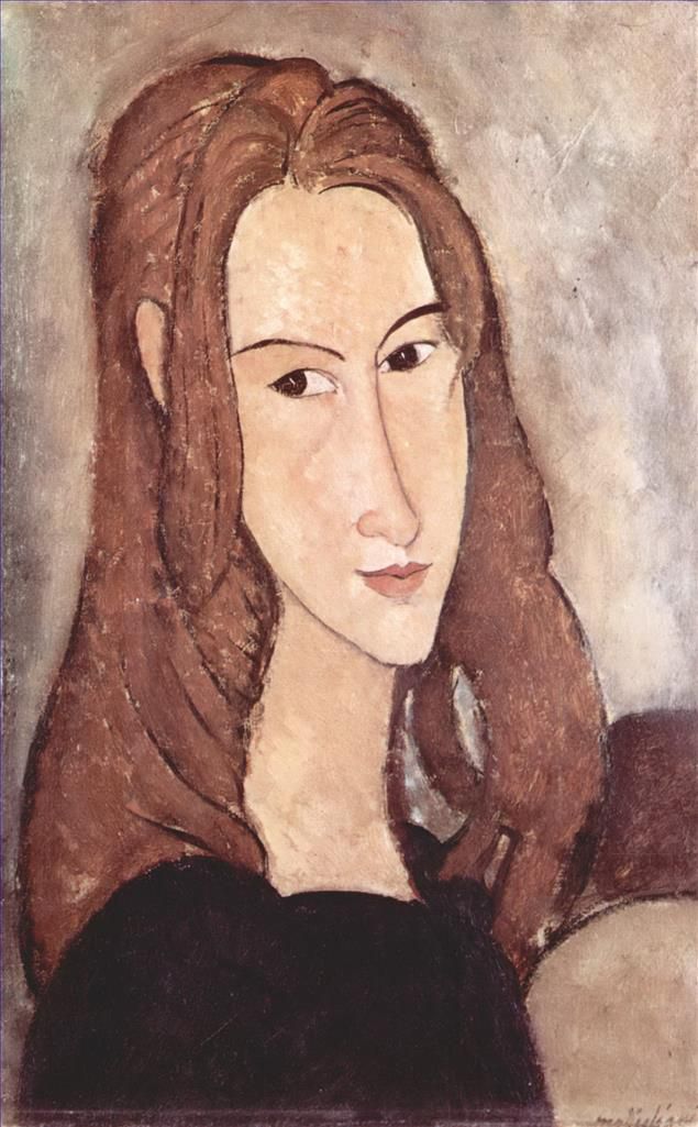 Amedeo Clemente Modigliani Peinture à l'huile - portrait de Jeanne Hébuterne 1918 3