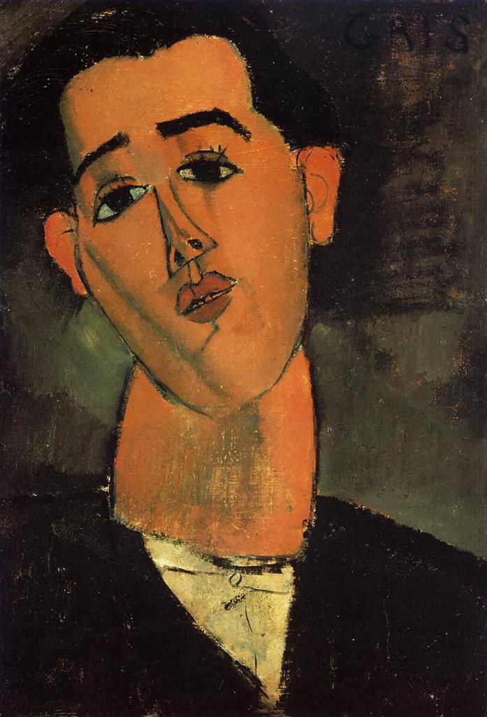 Amedeo Clemente Modigliani Peinture à l'huile - portrait de Juan Gris 1915