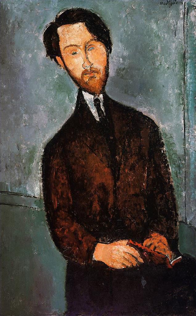 Amedeo Clemente Modigliani Peinture à l'huile - portrait de Léopold Zborowski