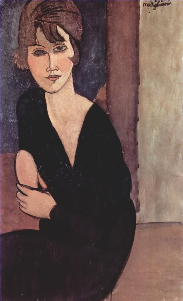 Amedeo Clemente Modigliani Peinture à l'huile - portrait de madame reynouard 1916