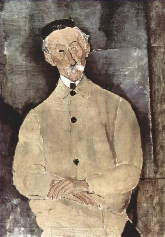 Amedeo Clemente Modigliani Peinture à l'huile - portrait de monsieur lepoutre 1916