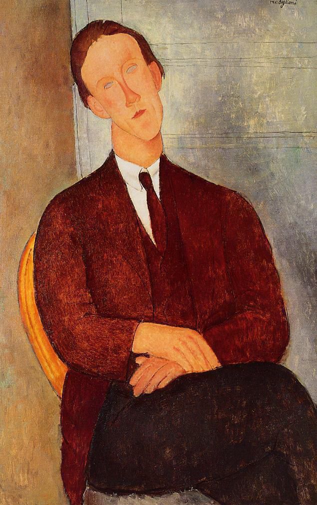 Amedeo Clemente Modigliani Peinture à l'huile - portrait de Morgan Russell 1918