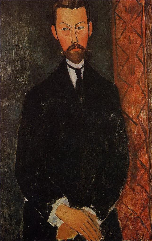 Amedeo Clemente Modigliani Peinture à l'huile - portrait de Paul Alexandre
