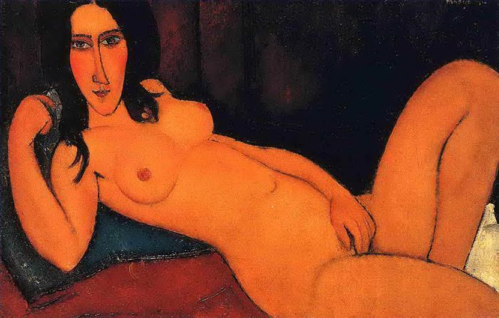 Amedeo Clemente Modigliani Peinture à l'huile - nu allongé 1917 2