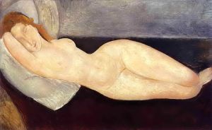 Amedeo Clemente Modigliani œuvres - Nu allongé la tête posée sur le bras droit 1919